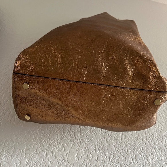 Banana Republic Gold Shiny Tote Bag - Picture 5 of 11